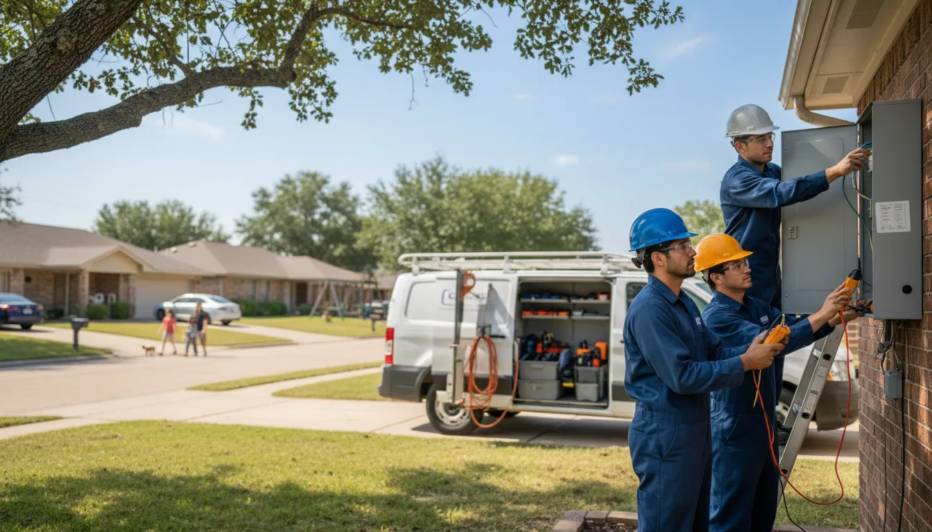 Certified electrician providing emergency electrical services in Downs, IL